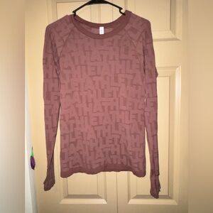 Athleta Momentum Seamless Monogram Top - Size Small